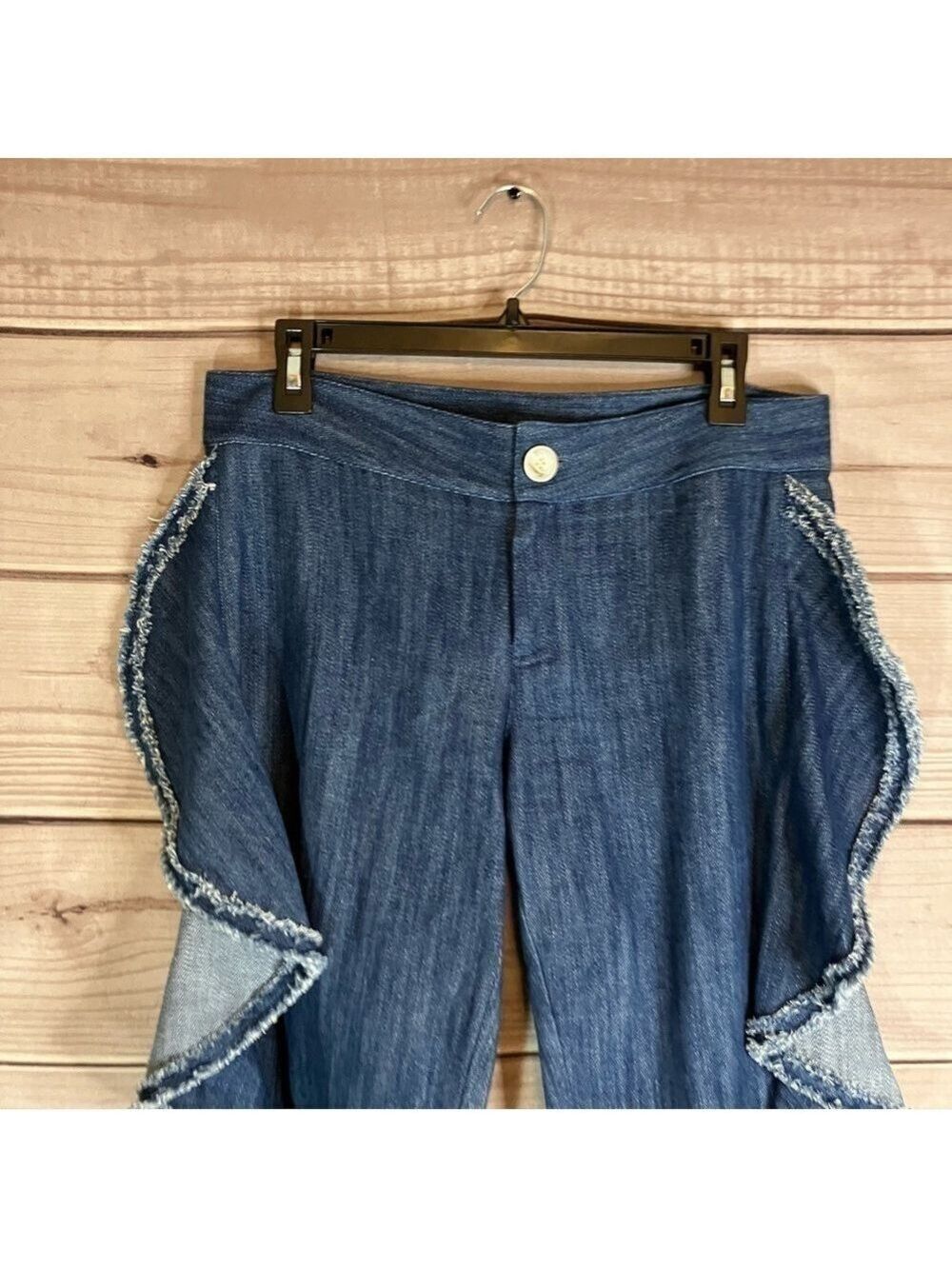 ALEXIS Nikko Straight Leg High Rise Cropped Ruffle Pants - Picture 6 of 13
